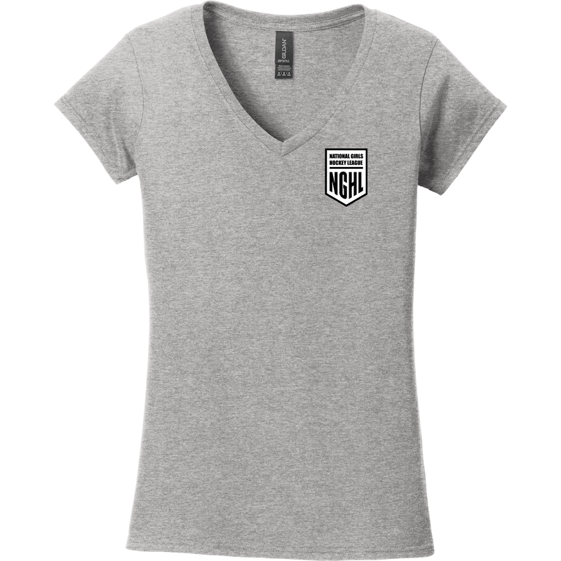 NGHL Softstyle Ladies Fit V-Neck T-Shirt