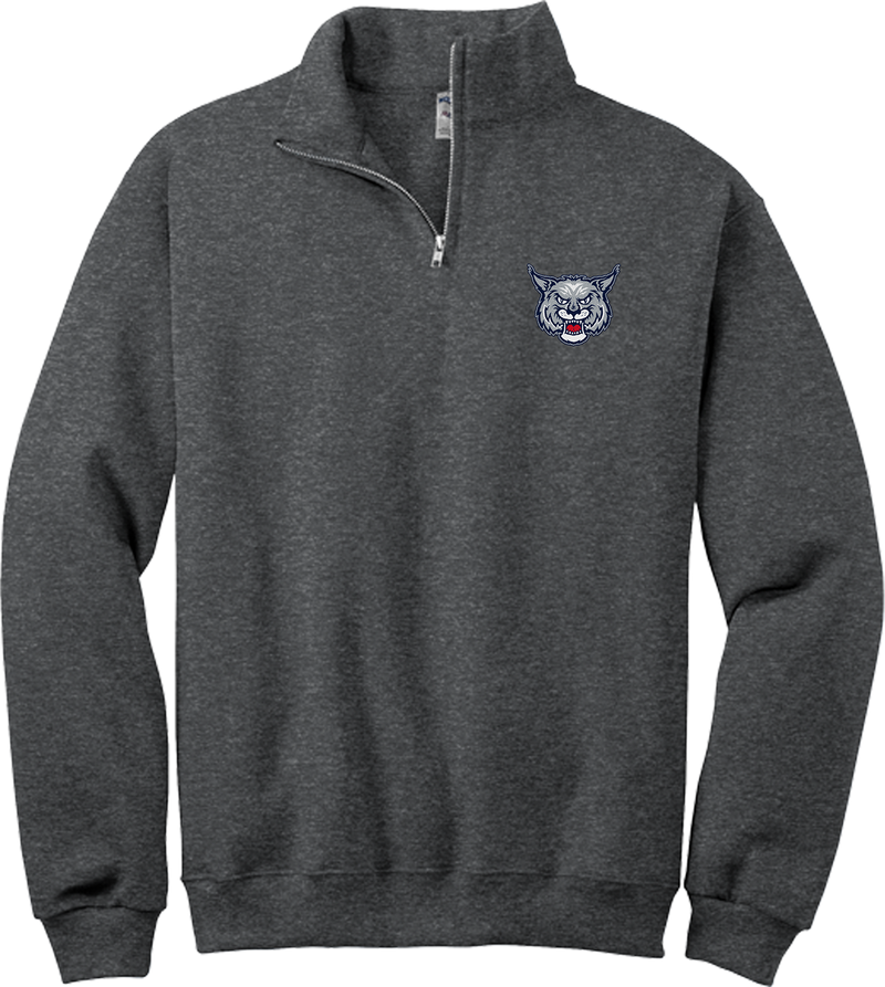 CT Bobcats NuBlend 1/4-Zip Cadet Collar Sweatshirt