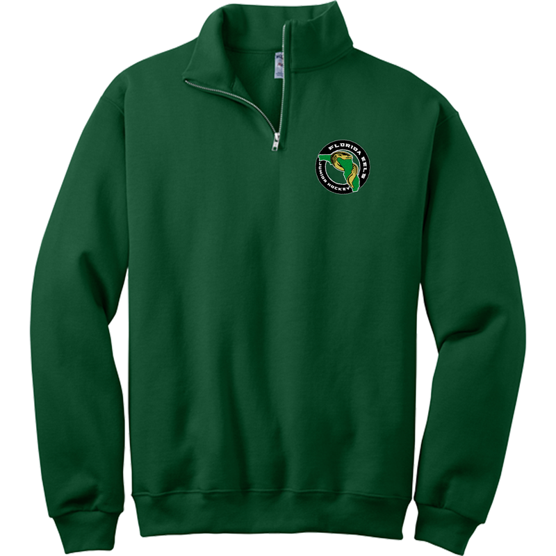 Florida Eels NuBlend 1/4-Zip Cadet Collar Sweatshirt