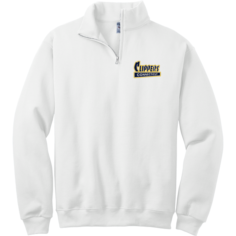 CT Clippers NuBlend 1/4-Zip Cadet Collar Sweatshirt