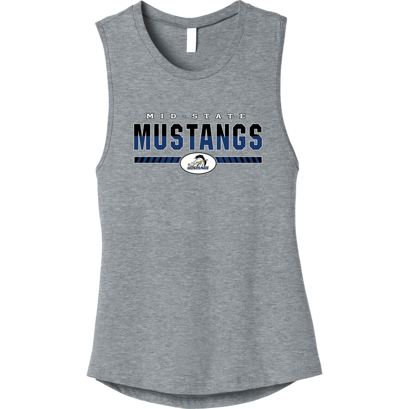 Mid-State Mustangs Womens Jersey Muscle Tank