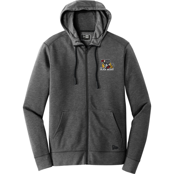 Dupage Black Bears New Era Tri-Blend Fleece Full-Zip Hoodie