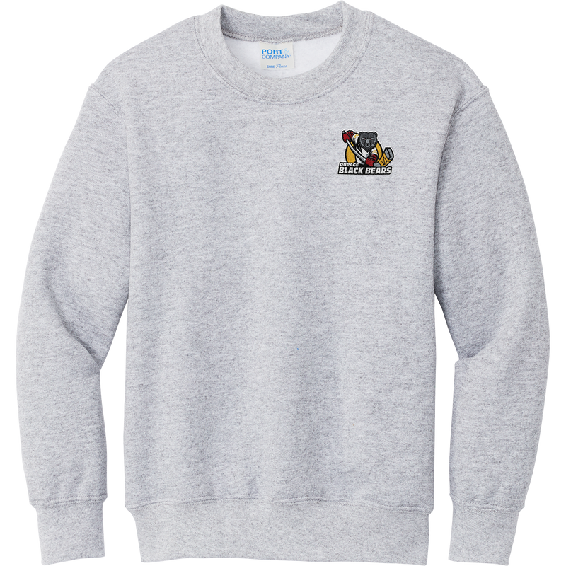 Dupage Black Bears Youth Core Fleece Crewneck Sweatshirt