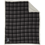 Hard Edge Hockey Flannel Sherpa Blanket