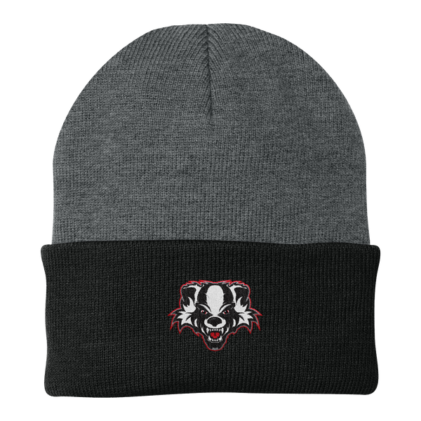 Scary Badgers Knit Cap