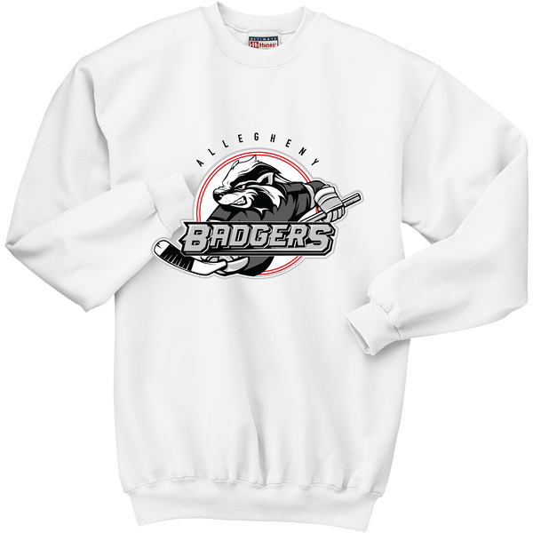 Allegheny Badgers Ultimate Cotton - Crewneck Sweatshirt