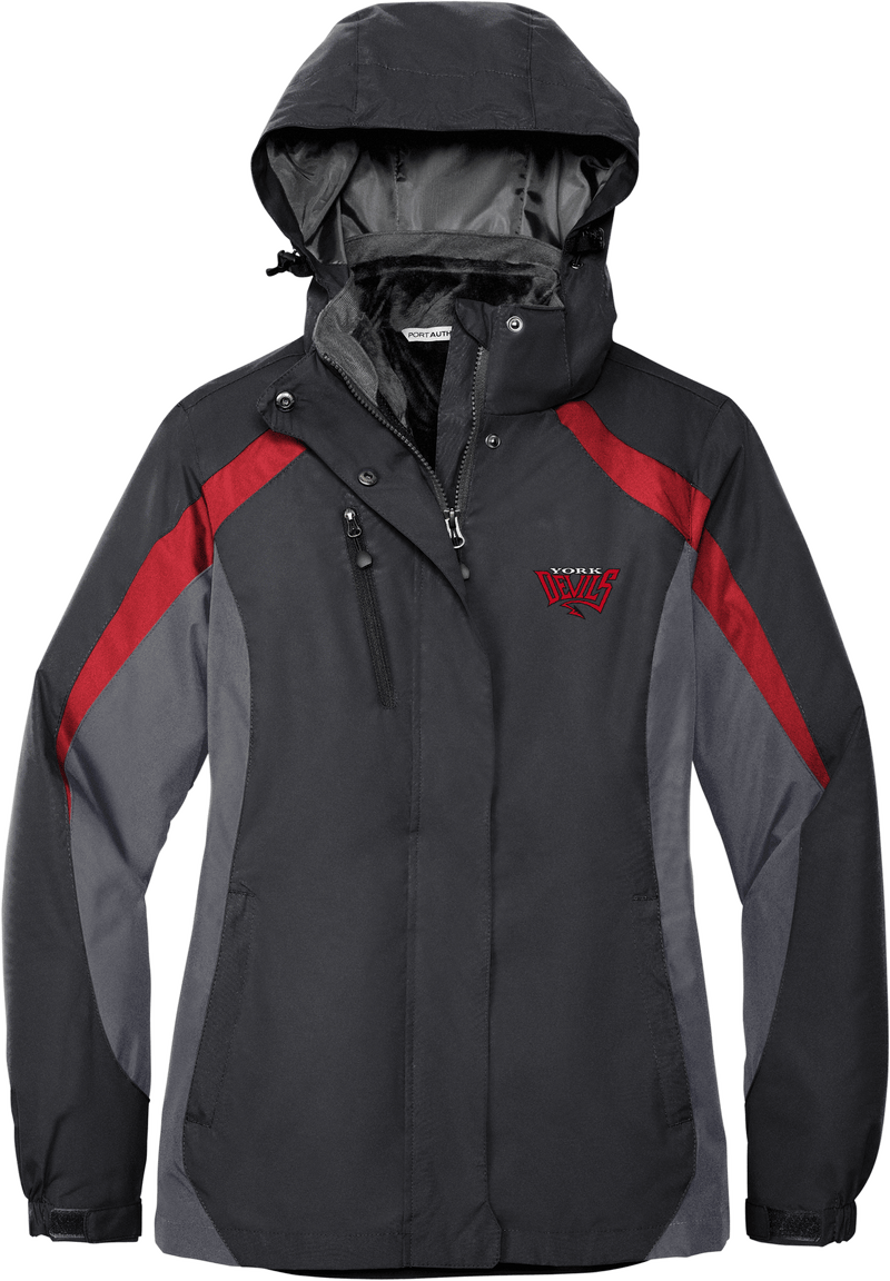 York Devils Ladies Colorblock 3-in-1 Jacket