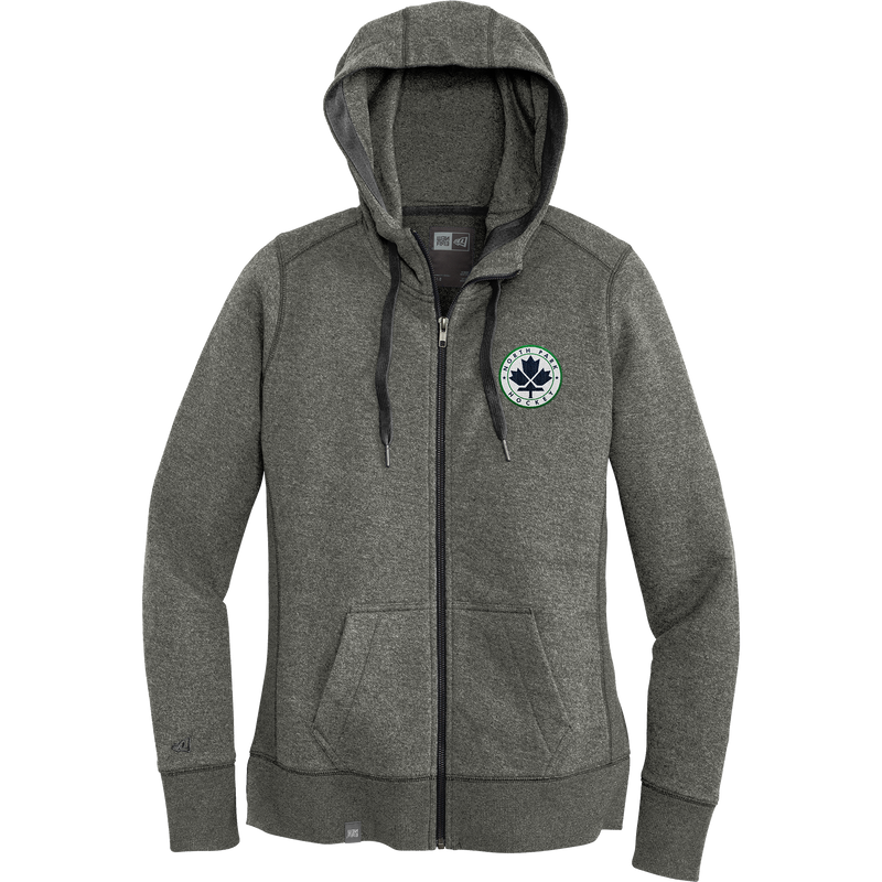 North Park Hockey New Era Ladies French Terry Full-Zip Hoodie