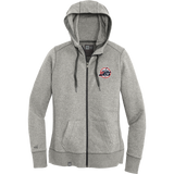 Metro Jets New Era Ladies French Terry Full-Zip Hoodie