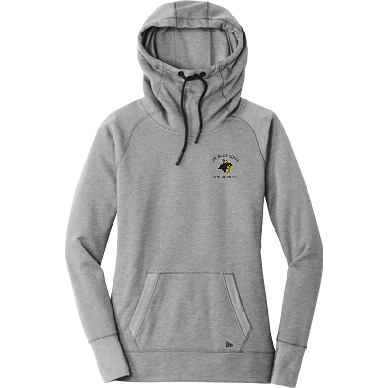 Delaware Jr. Blue Hens New Era Ladies Tri-Blend Fleece Pullover Hoodie