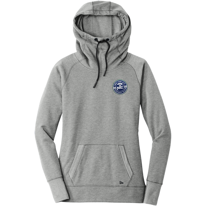 NYC Hockey Club New Era Ladies Tri-Blend Fleece Pullover Hoodie