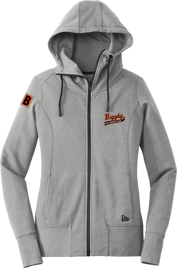 Biggby Coffee AAA New Era Ladies Tri-Blend Fleece Full-Zip Hoodie