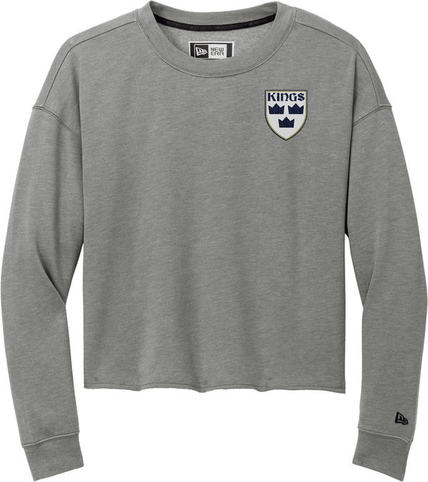 North Jersey Kings New Era Ladies Tri-Blend Fleece Crop Crew