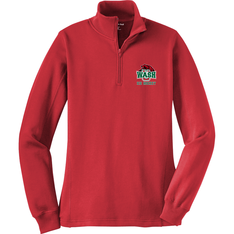 Wash U Ladies 1/4-Zip Sweatshirt