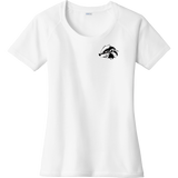 Allegheny Badgers Ladies PosiCharge Tri-Blend Wicking Scoop Neck Raglan Tee