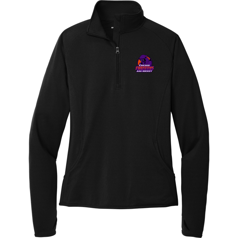 Chicago Phantoms Ladies Sport-Wick Stretch 1/4-Zip Pullover