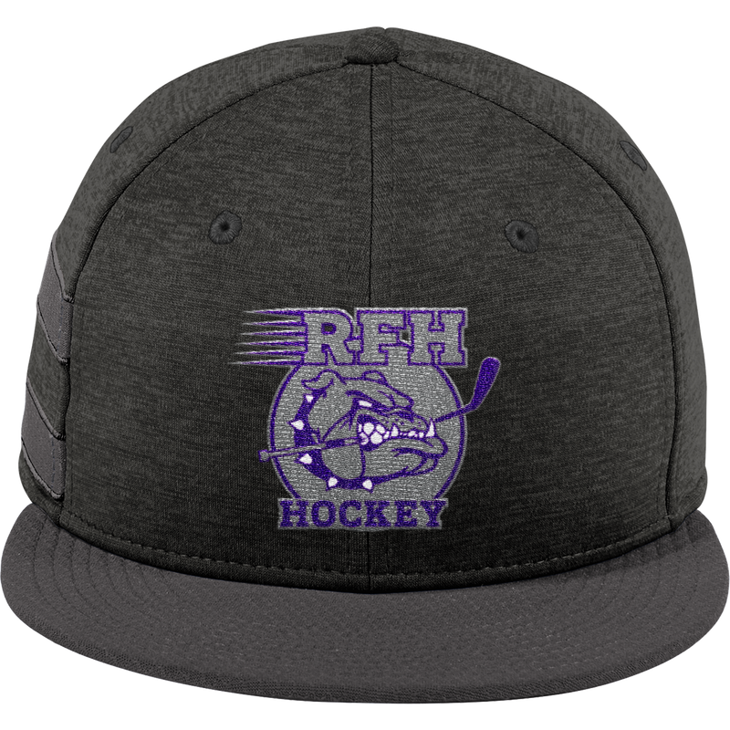 Rumson-Fair Haven New Era Shadow Heather Striped Flat Bill Snapback Cap