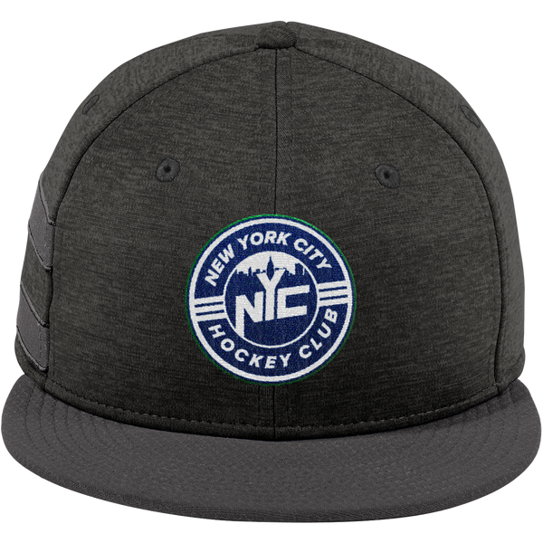 NYC Hockey Club New Era Shadow Heather Striped Flat Bill Snapback Cap