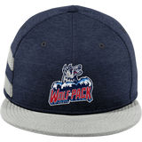 CT Wolfpack South New Era Shadow Heather Striped Flat Bill Snapback Cap