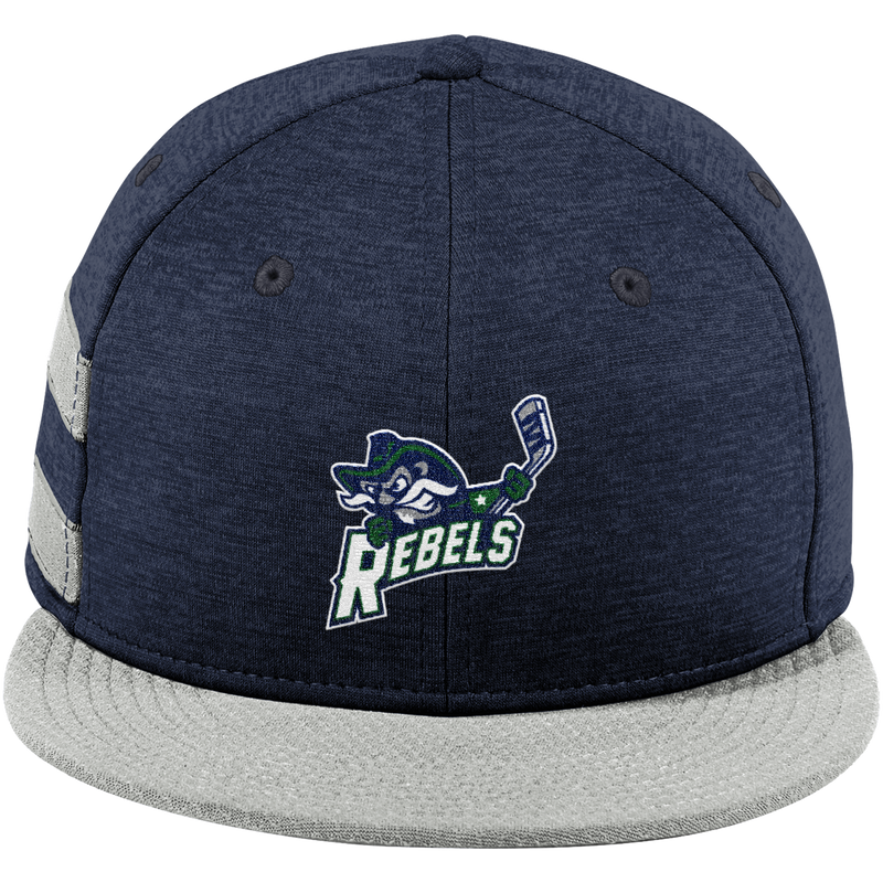 Kensington Valley Rebels New Era Shadow Heather Striped Flat Bill Snapback Cap