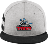 NJ Titans New Era Shadow Heather Striped Flat Bill Snapback Cap