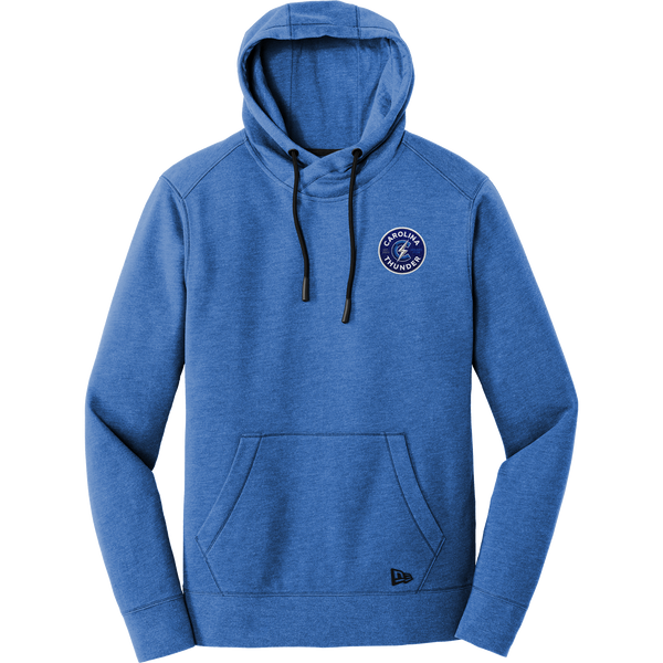 Carolina Thunder New Era Tri-Blend Fleece Pullover Hoodie