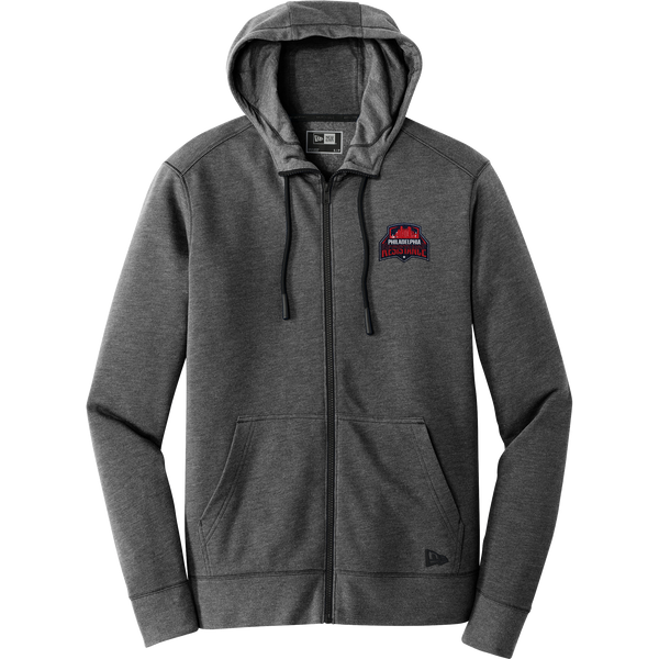 Philadelphia Resistance New Era Tri-Blend Fleece Full-Zip Hoodie