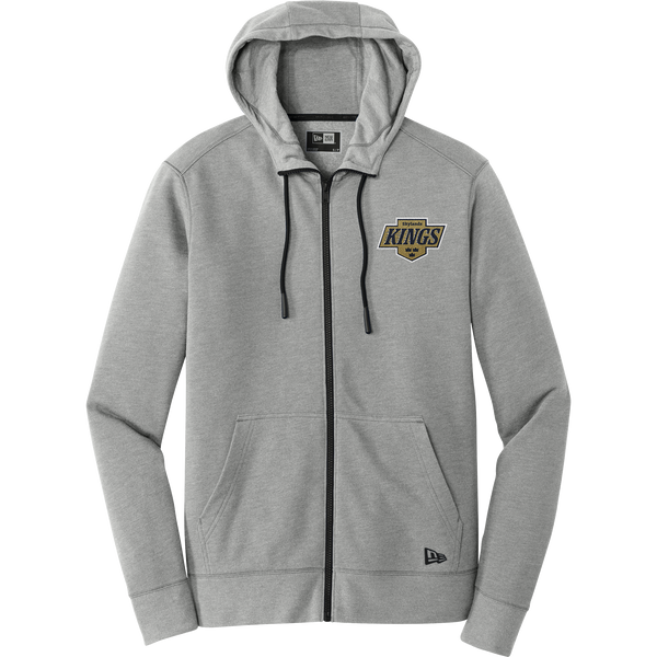 Skylands Kings New Era Tri-Blend Fleece Full-Zip Hoodie