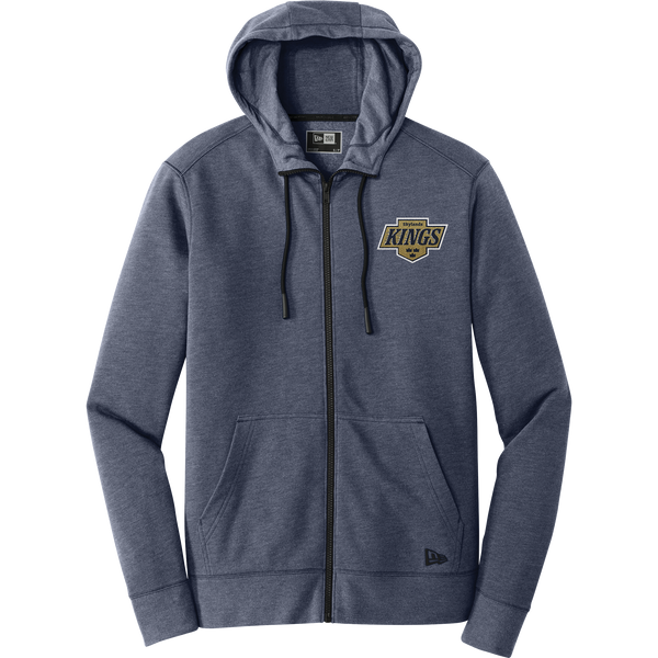 Skylands Kings New Era Tri-Blend Fleece Full-Zip Hoodie