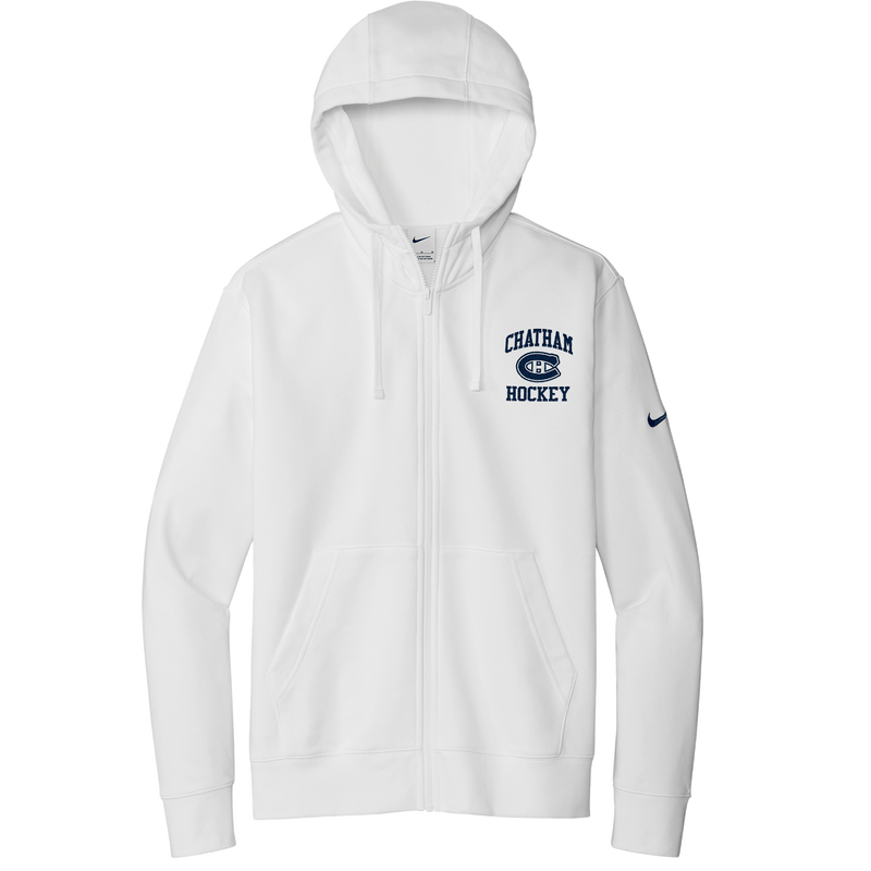 Chatham Hockey Nike Club Fleece Sleeve Swoosh Full-Zip Hoodie