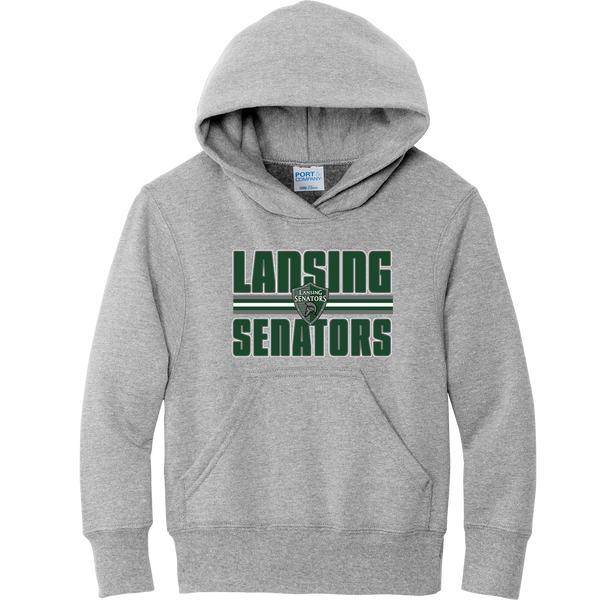 Lansing Senators Youth Core Fleece Pullover Hooded Sweatshirt