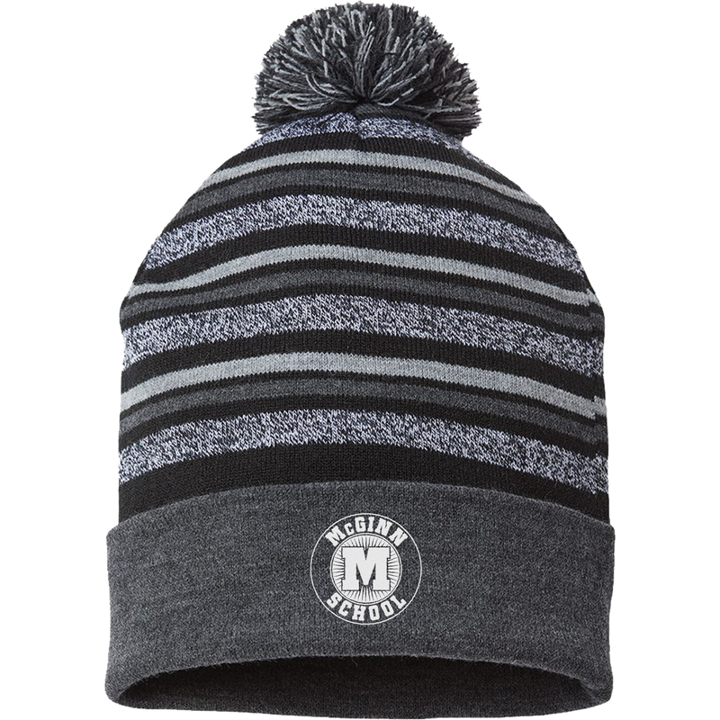 McGinn Elementary Striped Beanie