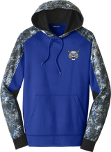 CT Bobcats Sport-Wick Mineral Freeze Fleece Colorblock Hooded Pullover