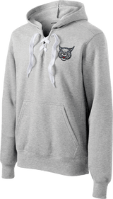 CT Bobcats Lace Up Pullover Hooded Sweatshirt