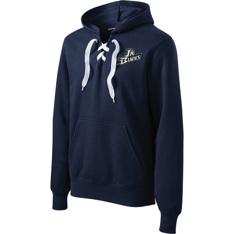 Junior Blades Lace Up Pullover Hooded Sweatshirt