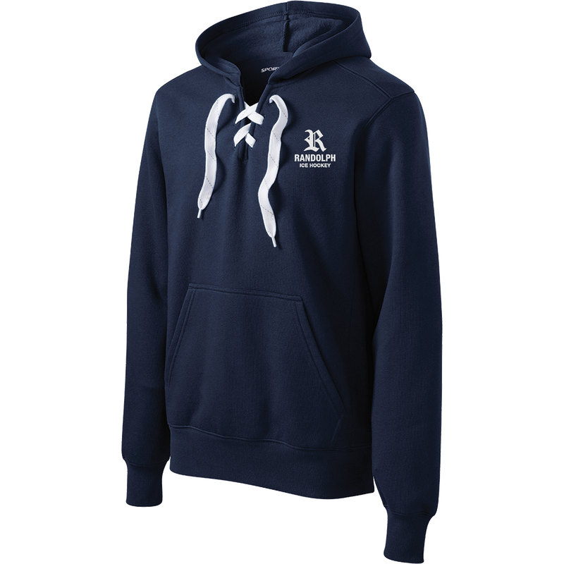 Randolph Hockey Lace Up Pullover Hooded Sweatshirt