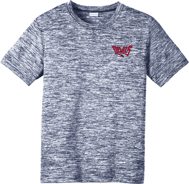 York Devils Youth PosiCharge Electric Heather Tee