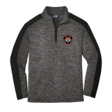 Princeton Jr. Tigers Youth PosiCharge Electric Heather Colorblock 1/4-Zip Pullover