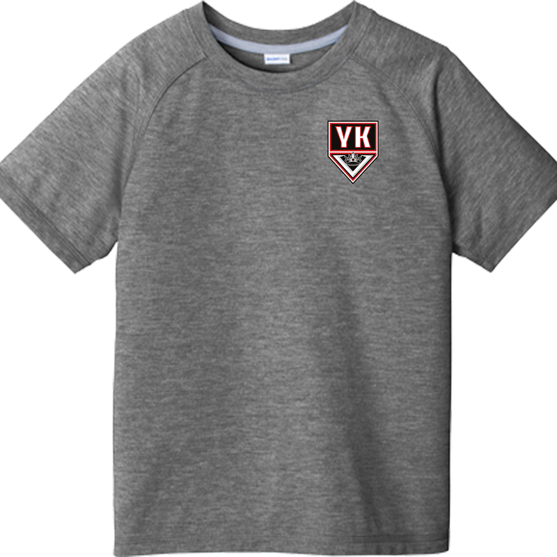 Young Kings Youth PosiCharge Tri-Blend Wicking Raglan Tee