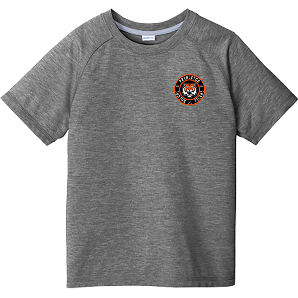 Princeton Jr. Tigers Youth PosiCharge Tri-Blend Wicking Raglan Tee