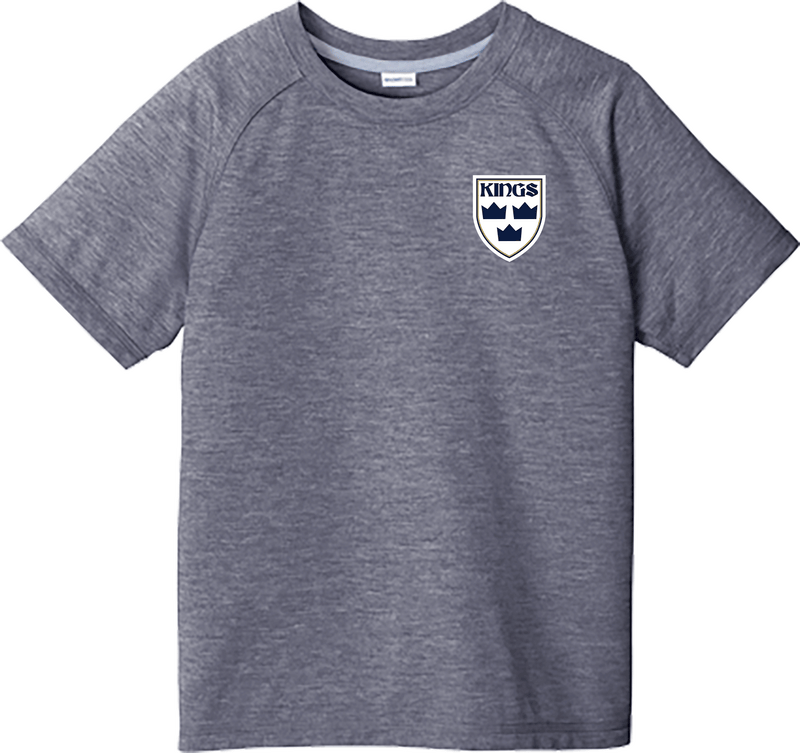 North Jersey Kings Youth PosiCharge  Tri-Blend Wicking Raglan Tee